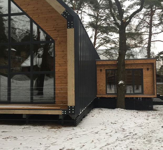 Винтовые сваи для каркасного дома в Инте