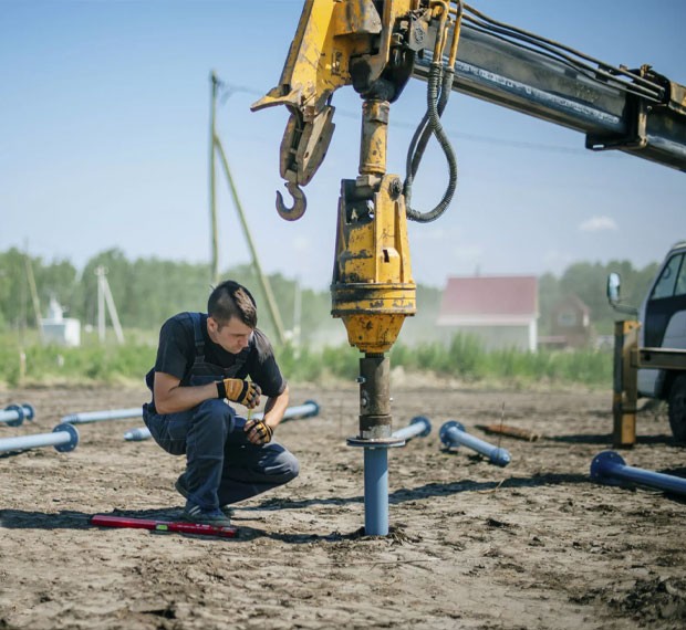 Винтовые сваи с установкой в Инте